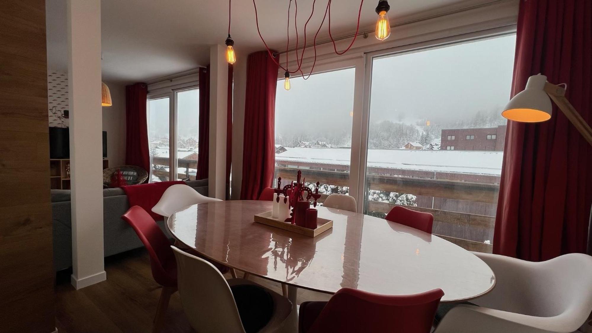 Rouge Canneberge -8 Personnes- 84M2 Vue Degagee Setaz Valloire Exteriér fotografie
